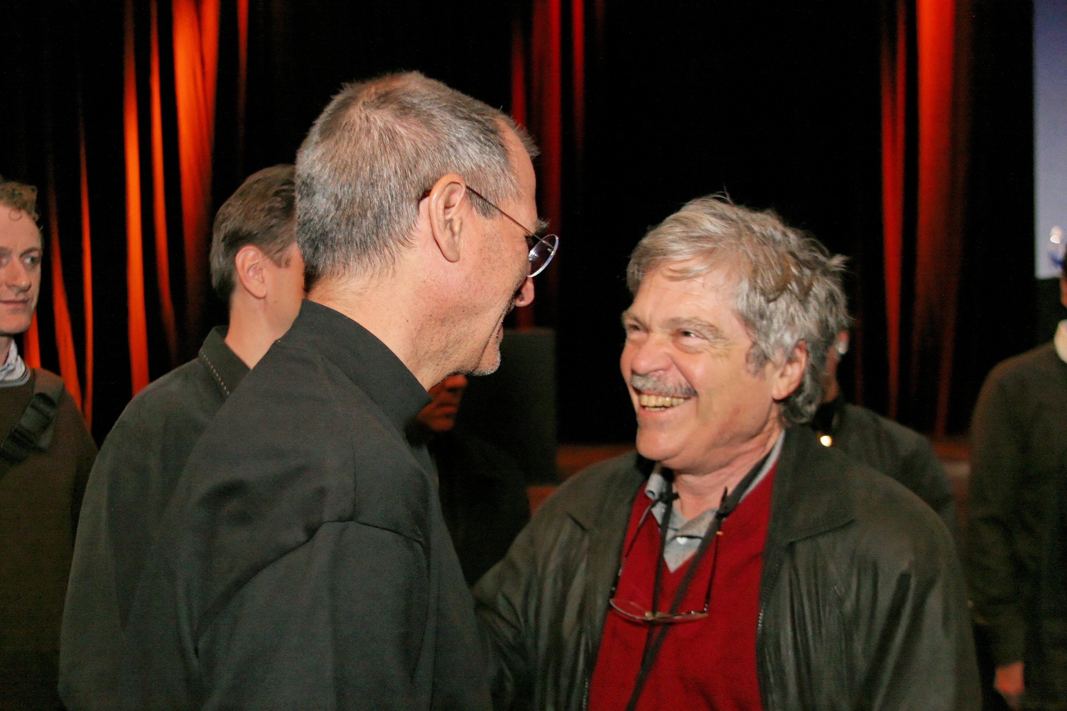 Steve Jobs and Alan Kay after the Macworld 2007 keynote, 9 Jan 2007