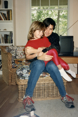 1989 - With daughter Lisa