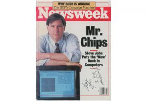 magazine autographed by Steve Jobs