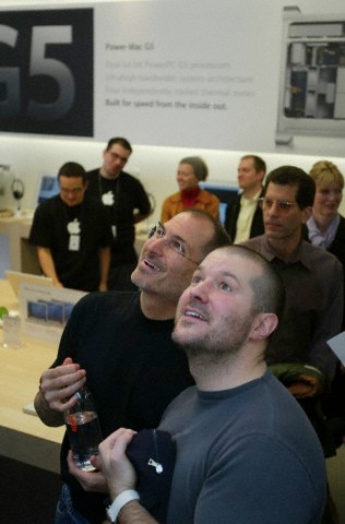 Steve Jobs and Jony Ive, 28 Feb 2004