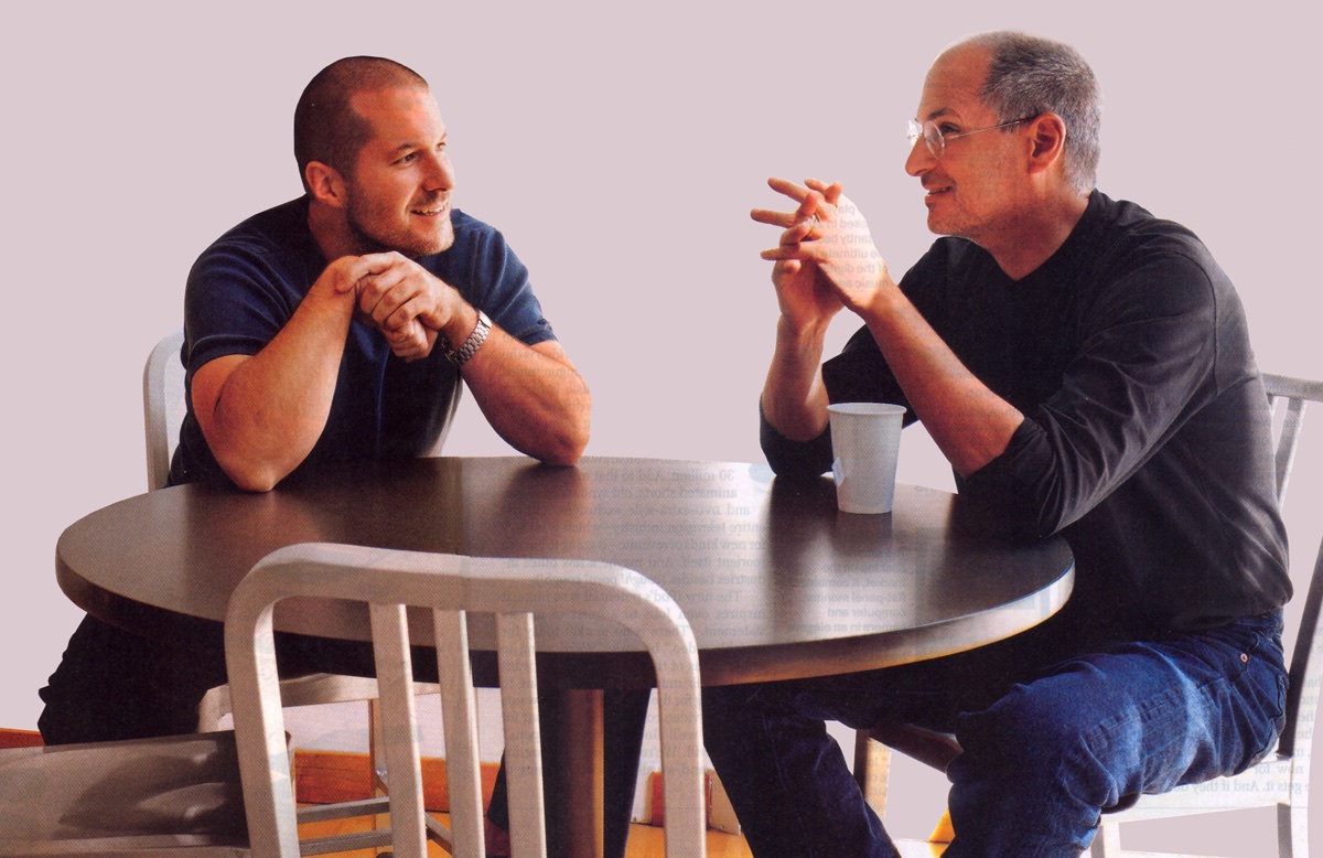 Jony Ive and Steve Jobs at Apple, 24 Oct 2005