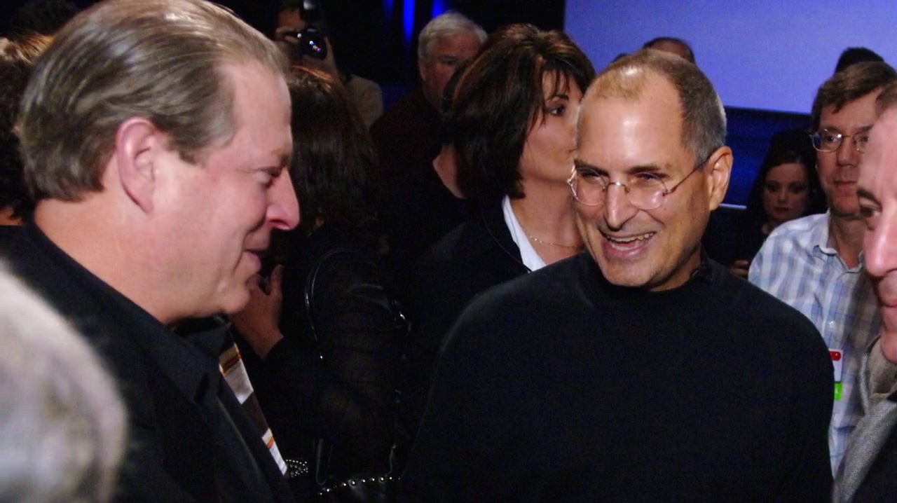 Al Gore and Steve Jobs after Macworld 2006, 10 Jan 2006