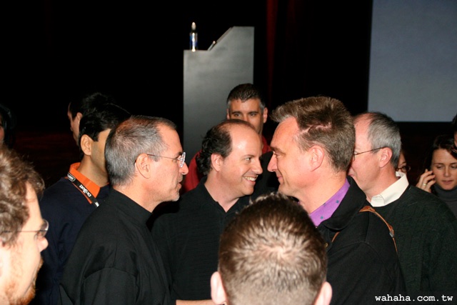 Steve Jobs and Bertrand Serlet after the iPhone introduction, 9 Jan 2007