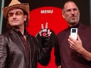 Bono and Steve with the iPod U2 and iPod photo, respectively, 26 Oct 2004