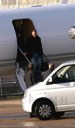 Steve Jobs getting off his Gulfstream V jet