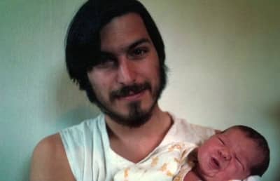 Jun 1978 - Steve and his newborn daughter Lisa